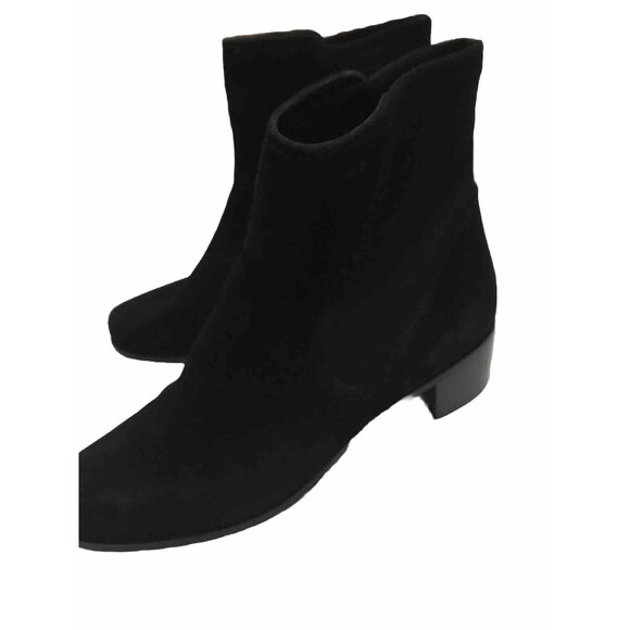Stuart Weitzman Women’s  Suede Booties Black Color Size 8.5  S5135 120 H/20 - Picture 2 of 16